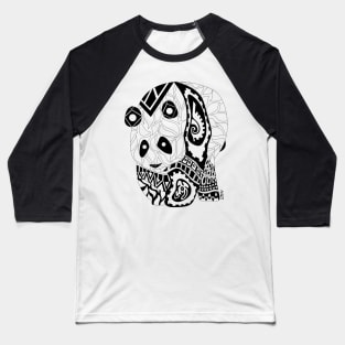 ecopop panda art in mexican pattern Baseball T-Shirt